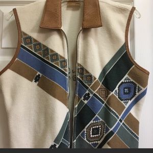 Wrangler leather cuff Vest!